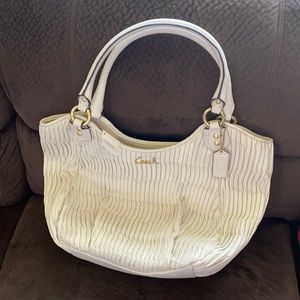 Coach leather tote